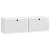 vidaXL Sienā piestiprināms TV skapis Spīdīgi balts 98 x 31 x 30 cm