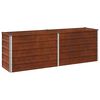 vidaXL Paaugstināta dārza gulta Rūsa 160 x 40 x 55 cm kārtains