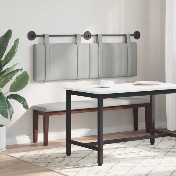 vidaXL Karājo&scaron;s galvgalis Mākoņu pelēka 150 x 55 x 5 cm audums