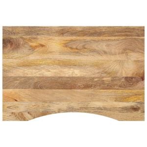vidaXL galda virsma ar izliekumu, 90x50x2,5 cm, mango masīvkoks