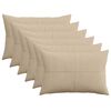 vidaXL Spilvenu pārvalks 6 pcs ALMELO Pelēkbrūna 30 x 50 cm kordurojs