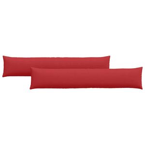 vidaXL Dīvāna spilveni 2 pcs Sarkana 200 x 40 cm audums