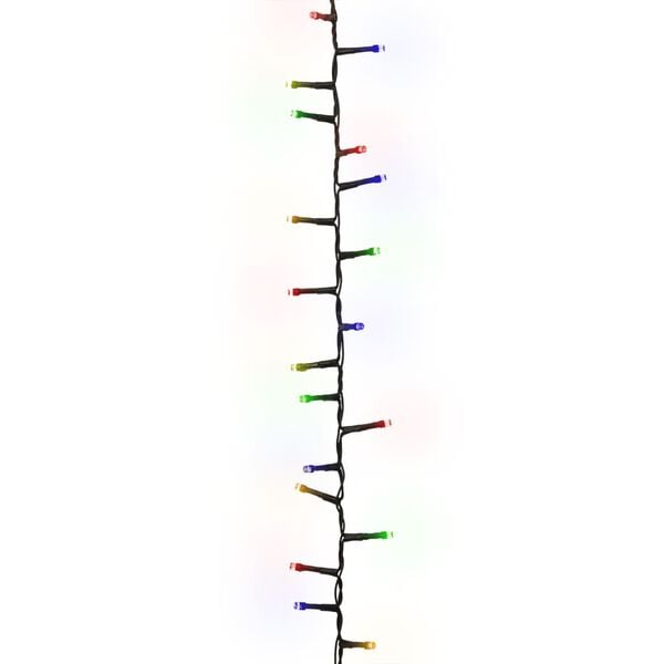 vidaXL LED lampiņu virtene ar 1000 LED, daudzkrāsaina, 25 m, PVC