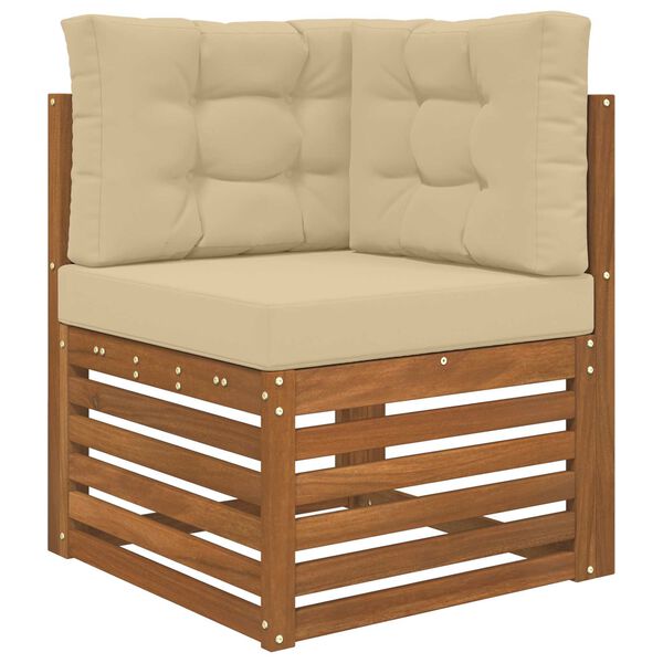 vidaXL Āra dīvāna spilvens 3 pcs Bē&scaron;a Poliesters