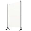 vidaXL 3-paneļu istabas aizslietnis, balts, 260x180 cm, audums
