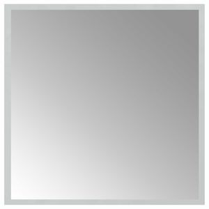 vidaXL LED vannas spogulis Caurspīdīgs 50 x 50 cm rūdīts stikls