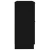 vidaXL kumode, melna, 30x30x70 cm, inženierijas koks