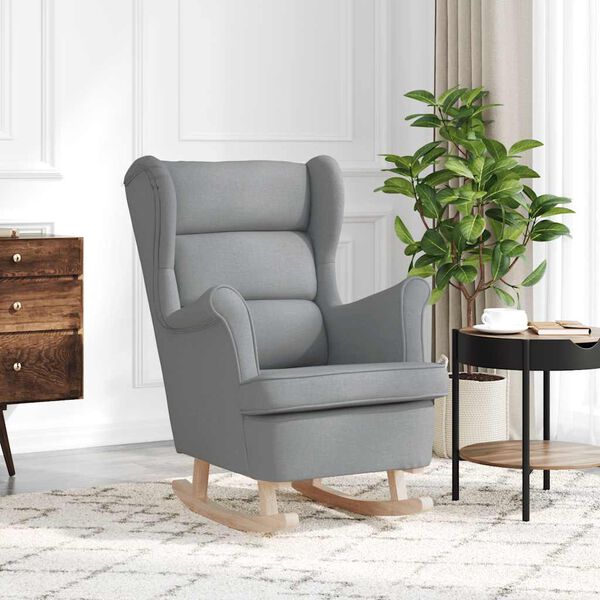 vidaXL &Scaron;ūpuļkrēsls Gai&scaron;i pelēks 74x90x102 cm Audums