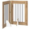 vidaXL Salokāms suņu vārti ar statīviem 2 pcs Artisan Ozols 120,5 cm