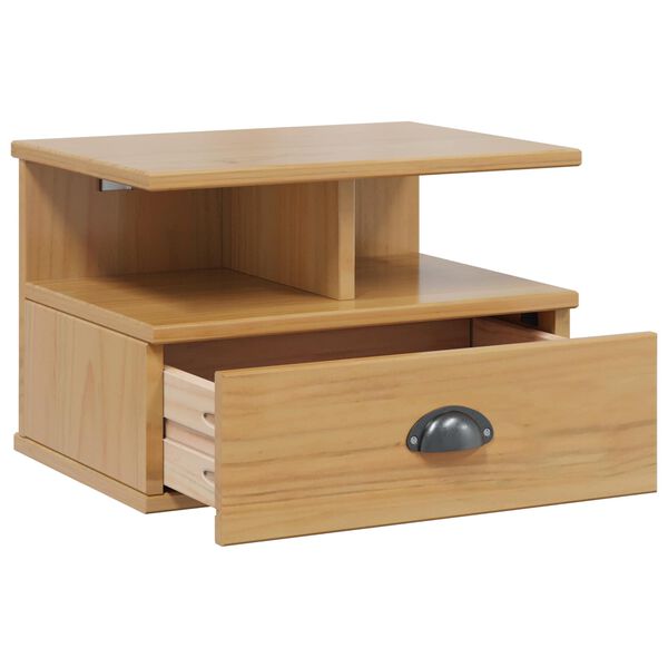 vidaXL Nakts skapītis Hill Medus brūns 40 x 31 x 27 cm Cieta priede