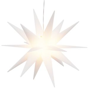 vidaXL Ziemassvētku lampa ar LED, salokāma, balta, 43 cm