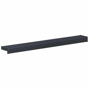 vidaXL Logu palodze Antracīts ar koka tekstūru 80 x 10 x 4,5 cm PVC