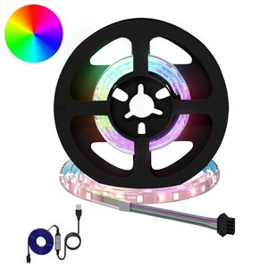 vidaXL LED stripa 2 gab. Melna un caurredzama Vara un plastmasa