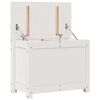 vidaXL uzglabāšanas kaste, balta, 60x32x45,5 cm, priedes masīvkoks