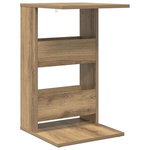 vidaXL Sānu galds Artisānā ozols 40 x 35 x 60,5 cm Inženierijas koks