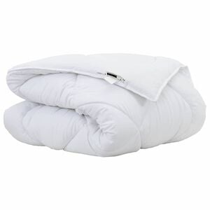 vidaXL Ziemas gultas sega 200 x 135 x 5 cm Ziema Poliesters Balts