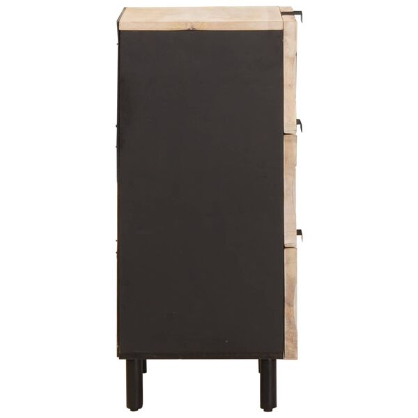 vidaXL Puse ar atvilktni Baltā mazgā&scaron;ana apdare 40 x 33,5 x 75 cm