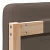 vidaXL Mīkstināts gultas galvgalis Brūns un Taupe 140 cm