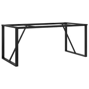vidaXL galda kājas, 160x80x73 cm, O-formas rāmis, tērauds