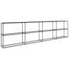 vidaXL 3-Tīkla Augu Statīvs Melns 400 x 32 x 104 cm Tērauds