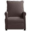 vidaXL elektrisks atpūtas krēsls, atgāžams, tum&scaron;i brūns audums