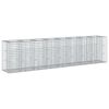 vidaXL Gabions pacelta gulta 2 gab. 330 x 50 x 80 cm Cinkota tērauda