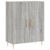 vidaXL kumode, pelēka ozolkoka, 69,5x34x90 cm, inženierijas koks