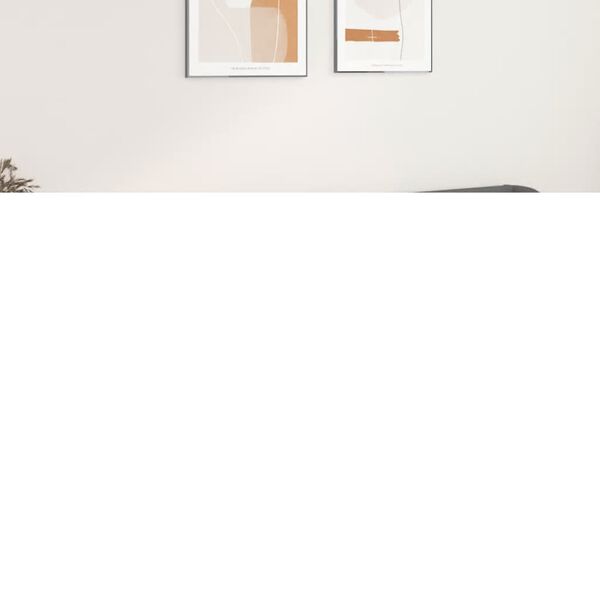 vidaXL galvgalis ar malām, 203x23x78/88 cm, pelēka mākslīgā āda