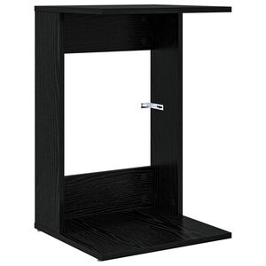 vidaXL Sānu galds Melns ozolkoks 40 x 38 x 62,5 cm Inženierijas koks