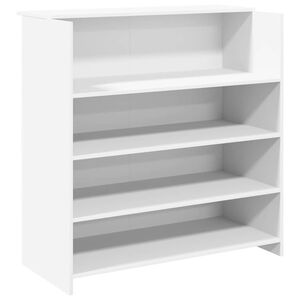 vidaXL reģistratūras galds, balts, 100x50x103,5 cm, inženierkoks