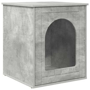 vidaXL Kaķu māja Betons 53 x 52 x 62 cm Inženierijas koks