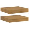 vidaXL Sienas plaukts 2 gab. Bē&scaron;a 23 x 23,5 x 3,8 cm Inženierijas koks