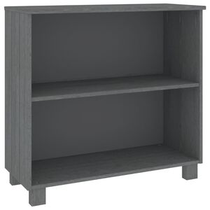 vidaXL kumode HAMAR, tum&scaron;i pelēka, 85x35x80 cm, priedes masīvkoks