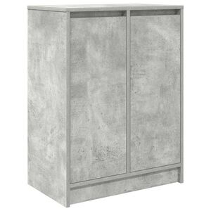 vidaXL apavu skapītis, betona pelēks, 57x34x76 cm, inženierijas koks