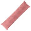 vidaXL Spilvens ar spilvenu HEERLEN Rozā 40 x 145 cm Samts