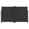vidaXL izvelkams sānu aizslietnis, melns, 140x1000 cm