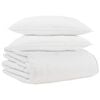 vidaXL Ziemas gultas sega ar spilvenu 3 pcs Balts Dūnu spalva