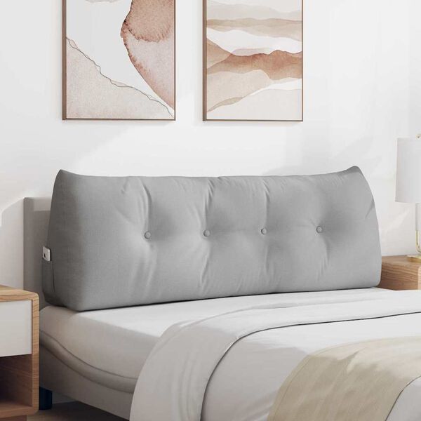 vidaXL Atpakaļ spilvens Mākoņu pelēka 140 x 24 x 50 cm audums