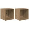 vidaXL TV skapī&scaron;u komplekts 2 pcs Artisānā ozols 37 x 35 x 37,5 cm