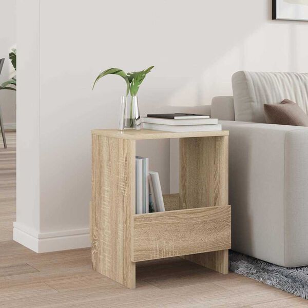 vidaXL Žurnālu statīvs Sonoma ozols 35 x 30 x 45 cm