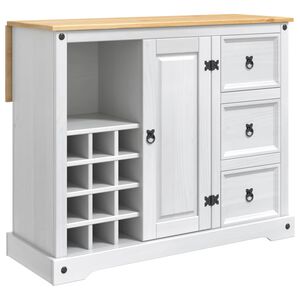 VidaXL Virtuves Uzglabā&scaron;ana Balts un medus vasks 112 x 70 x 91,5 cm