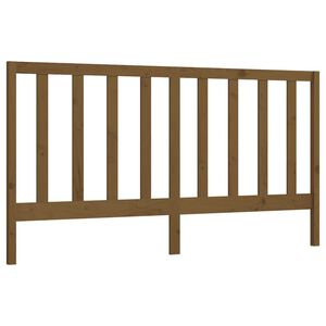 vidaXL gultas galvgalis, medus brūns, 206x4x100 cm, priedes masīvkoks