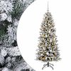 vidaXL Mākslīgā Ziemassvētku egle ar bumbiņu 120 cm 150 LED