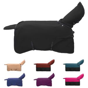 vidaXL Zirgu sega Tum&scaron;i zaļa un melna 75 cm Poliesters