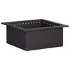 vidaXL Ugunskura gredzens Melns 60 x 60 x 25 cm Tērauds