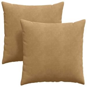 vidaXL Dīvāna spilveni 2 pcs Brūna 60 x 60 cm Korduroja audums