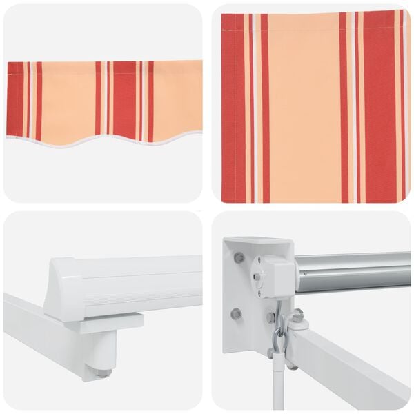 vidaXL Markīze Dzeltena un oranža 350 x 250 x 165 cm Poliesters