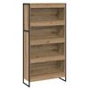 vidaXL Grāmatplaukts 80 x 30 x 155 cm Inženierijas koks Mākslīgā ozola