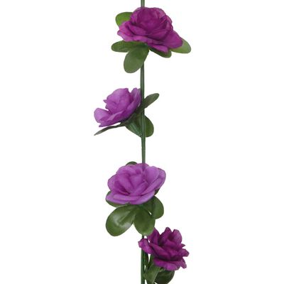 vidaXL mākslīgo ziedu vītnes, 6 gab., violetas, 240 cm
