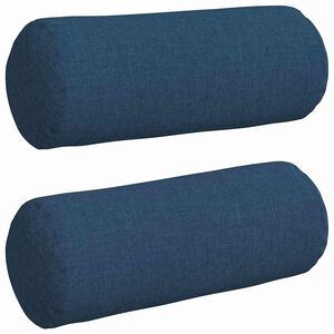 vidaXL Spilveni 2 gab. audums Zila &Oslash; 15 x 40 cm